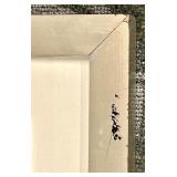 Succulent Art Print & Silver Frame