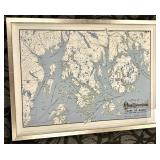Map of Mount Desert Island & the Coast of Maine - Boston & Maine Railroad