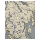 Map of Mount Desert Island & the Coast of Maine - Boston & Maine Railroad