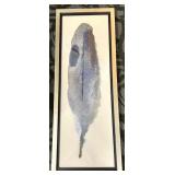 Abstract Leaf Watercolor Painting - Framed Artwork