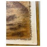 Seascape Canvas Painting - Coastal Boat at Shore, Framed