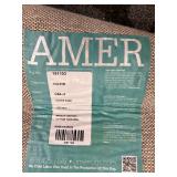 Amer Rug - Grey Geometric Border Area Rug for Living Room, Modern Textured Design 5