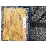 Kas Provence Machine-Made Loomed Area Rug - Damask Charcoal/Navy/Beige 26" x 43"