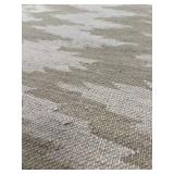 Beige Ikat Pattern Area Rug  59" X 92"