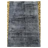 Capel Glacier 5 ft x 8 ft Rug - Midnight Blue - 100% Viscose - Made in India 5
