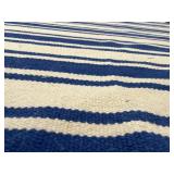 Nourison DST01 Navy/White Dhurrie Wool Rug - 8 ft x 10 ft 6 in