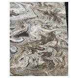 Nourison Marble Swirl Area Rug - Abstract Beige Ivory Taupe Modern Design 7