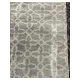 Capel Area Rug - Gray & Ivory Geometric Trellis Pattern - 8