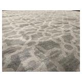 Capel Area Rug - Gray & Ivory Geometric Trellis Pattern - 8