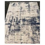 Area Rug - Gray & Navy Abstract Pattern Modern Design - 9