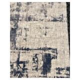 Area Rug - Gray & Navy Abstract Pattern Modern Design - 9