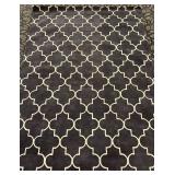 Amer Rugs Horizon HOR-22 - Charcoal Geometric Lattice Area Rug 8