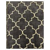 Amer Rugs Horizon HOR-22 - Charcoal Geometric Lattice Area Rug 8