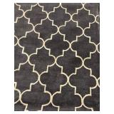 Amer Rugs Horizon HOR-22 - Charcoal Geometric Lattice Area Rug 8