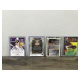 Lot of 4 Collectible Basketball Trading Cards - see description for more info