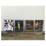 Lot of 4 Collectible Basketball Trading Cards - see description for more info
