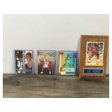 Lot of 4 Collectible Basketball Trading Cards - see description for more info
