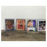 Lot of 4 Collectible Basketball Cards - see description for more info