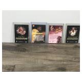 Lot of 4 Collectible Basketball Trading Cards