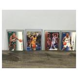 Lot of 4 Collectible Basketball Trading Cards