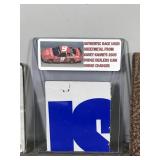 Lot of NASCAR Collectibles - 2001 Authentic Images Tony Stewart #20 Collectible Card, Authentic Race used sheet metal from Kasey Kahnes 2005 Dodge dealers UAW Dodge Charger and Kasey Kahnes #9 Leather