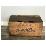 Vintage Wooden Box with Hatched Door - Digiorgio Fruit Corporation