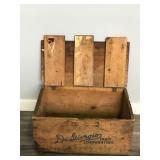Vintage Wooden Box with Hatched Door - Digiorgio Fruit Corporation