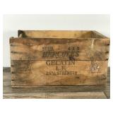 Vintage Hercules Powder High Explosives Dangerous Wooden Crate