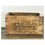 Vintage Hercules Powder High Explosives Dangerous Wooden Crate
