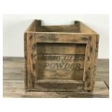 Vintage Hercules Powder High Explosives Dangerous Wooden Crate