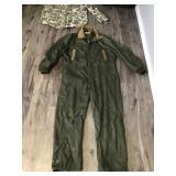 Sleeping Bag - Sears Insulated Coveralls (Size 46 Tall) - Camouflage Button Up Shirt ( Looks like it’s a Large or XL)