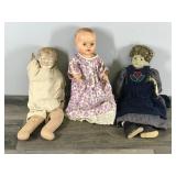 Lot of 3 Vintage Dolls