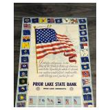 1962 Prior Lake State Bank Pledge of Allegiance Calendar - Prior Lake, Minnesota