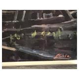 L. Sala Print - Boats in a Port