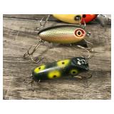 Lot of 10 Collectible Fishing Lures - Some of them are wood