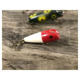 Lot of 10 Collectible Fishing Lures - Some of them are wood