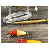 Lot of 10 Collectible Fishing Lures - Some of them are wood