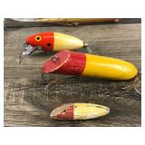 Lot of 10 Collectible Fishing Lures - Some of them are wood