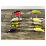 Lot of 10 Norman Fishing Lures