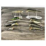 Lot of 10 Rapala Fishing Lures