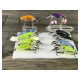 Lot of 10 Rebel Blackstar Fishing Lures