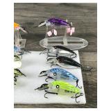 Lot of 10 Rebel Blackstar Fishing Lures