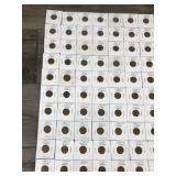 Lot of 100 Wheat Pennies in Protective Sleeves - See description for years