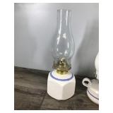 3 - Bowman’s Vintage Pottery Oil Lamps