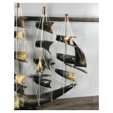 Vintage Bull Horn Sail Ship