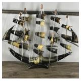 Vintage Bull Horn Sail Ship