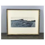 Framed Picture of Teel’s Island - 1954 Collection of Mr. and Mrs. Robert Montgomery