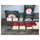 Lot of Christmas Dishes in Original Boxes & More