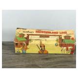 Vintage Walt Disneys Frontierland Logs by Halsam Set No. 910 - Box is full of Log Pieces