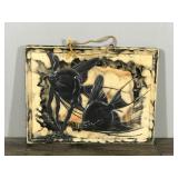 Wall Hanging 3D Picture of Angel Fish - Possibly Resin or Stone